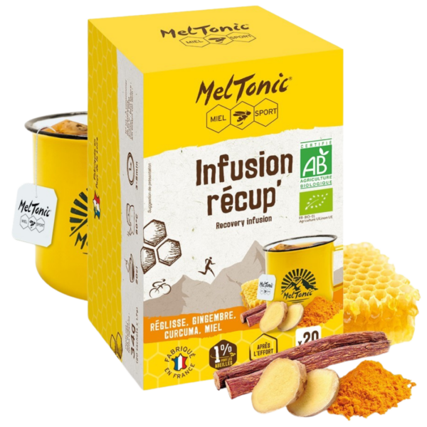 Infusion recup - Réglisse, Gingembre, Curcuma, Miel - BIO Meltonic