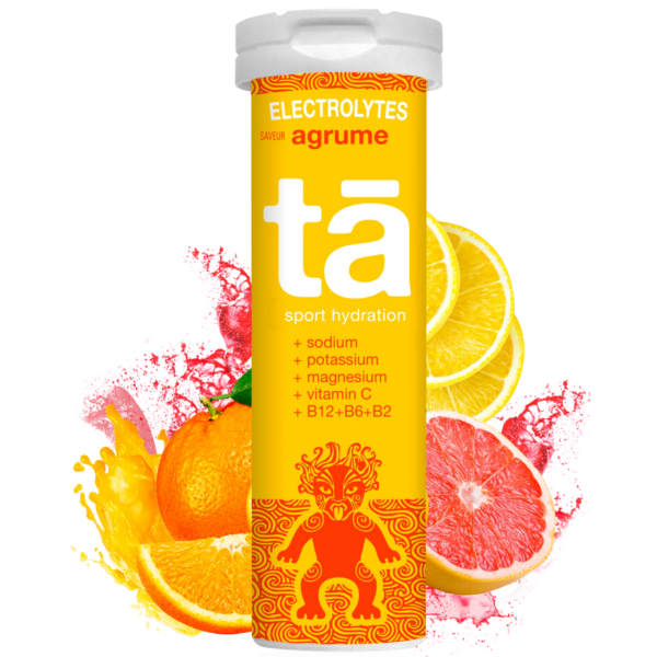 Pastilles D'hydratation Electrolytes agrumes trail running | Tā Energy