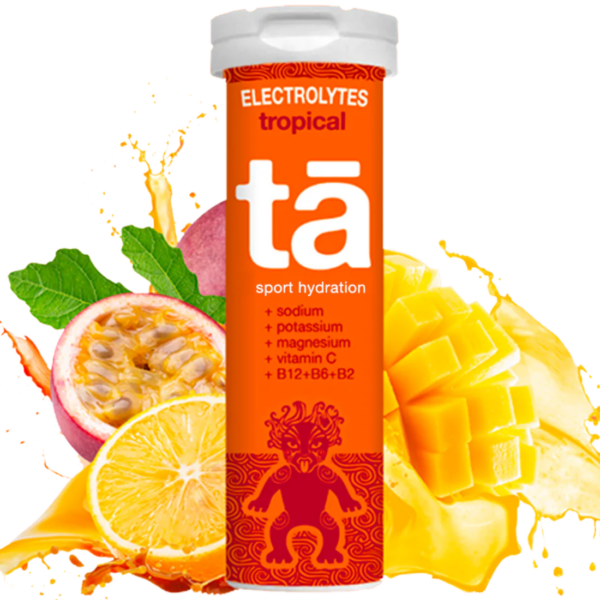 Pastilles D'hydratation Electrolytes tropical trail running | Tā Energy