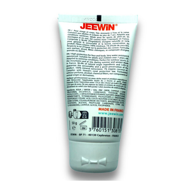 Crème solaire SPF 50 JEEWIN