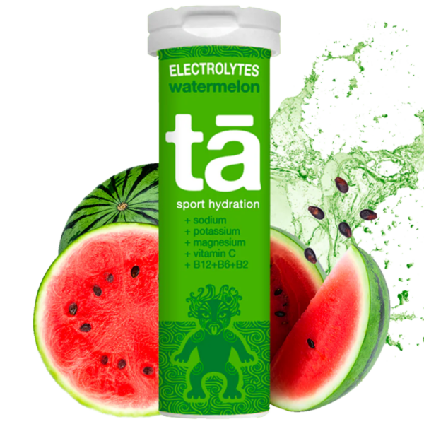 Pastilles D'hydratation Electrolytes pasteque hibiscus trail running | Tā Energy