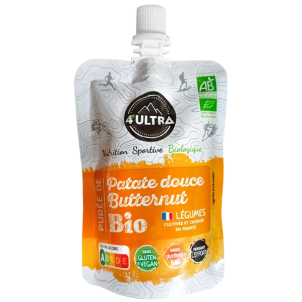 Purée salée bio patate-douce-butternut- 4ULTRA -muntanya-equipement-vetement-running-trail-alimentation-made-in-france-homme-femme-magasin-tenue